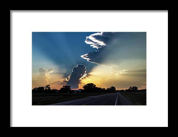 Nebraskasc Framed Print featuring the photograph Last Storm Chase of the Year 005 by Dale Kaminski