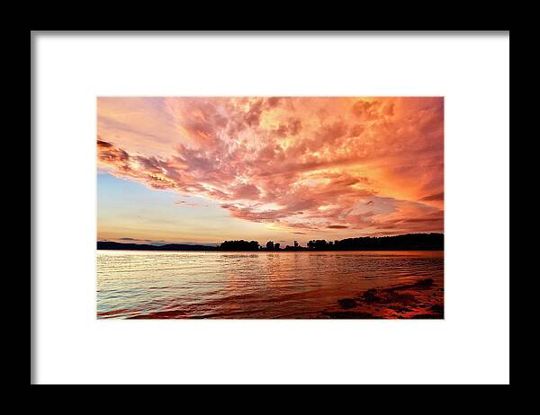Landscape Framed Print featuring the photograph Late Summer Sunset by Mike Reilly