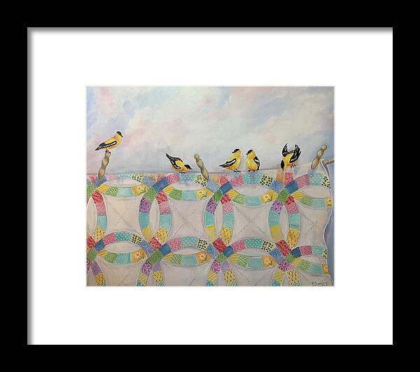 Oil Painting Framed Print featuring the painting Laundry Day ll by Barbara Landry