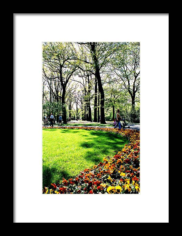 Lazienki Framed Print featuring the photograph Lazienki Park In Warsaw, Poland 18 by John Siest