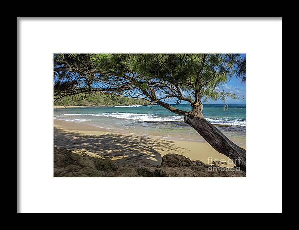 Kauai Framed Print featuring the photograph Lazy Day At The Beach by Suzanne Luft