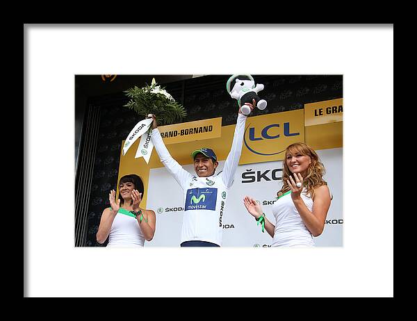 Movistar Framed Print featuring the photograph Le Tour de France 2013 - Stage Nineteen by John Berry