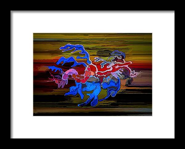 Sea Dragon Framed Print featuring the painting Leafy Sea Dragon by Joan Stratton