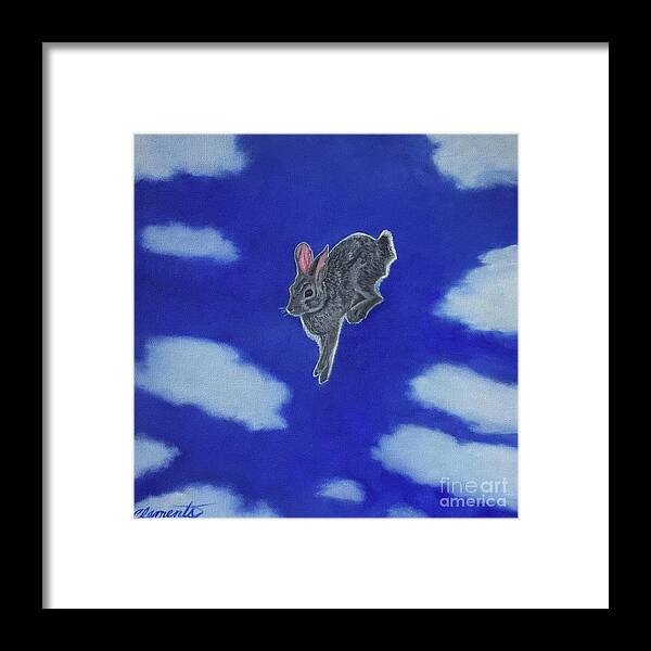 Leap Year Framed Print featuring the painting Leap by Barbara Clements