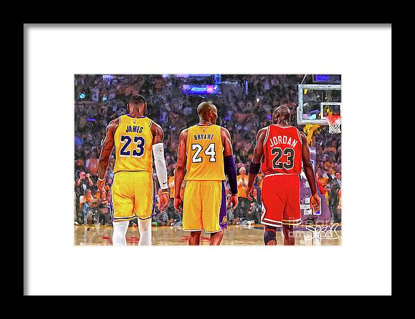 Kobe Bryant Michael Jordan Lebron James Poster  Star wall art, Lebron  james poster, Basketball canvas