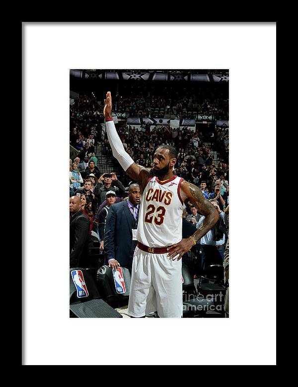 Nba Pro Basketball Framed Print featuring the photograph Lebron James by Mark Sobhani