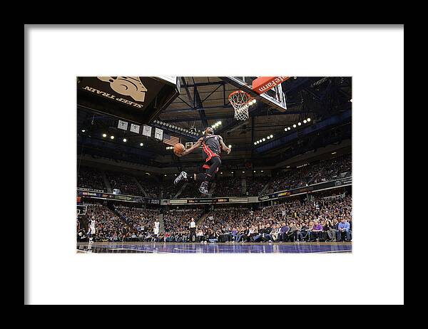 Lebron James Framed Print featuring the photograph Lebron James by Rocky Widner
