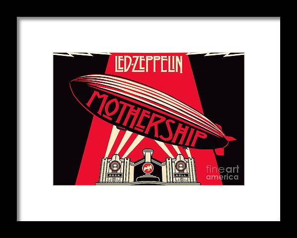 Led Zeppelin Framed Print featuring the photograph Led Zeppelin Mothership by Action