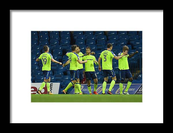 Championship Framed Print featuring the photograph Leeds United v Derby County - Sky Bet Championship by Laurence Griffiths
