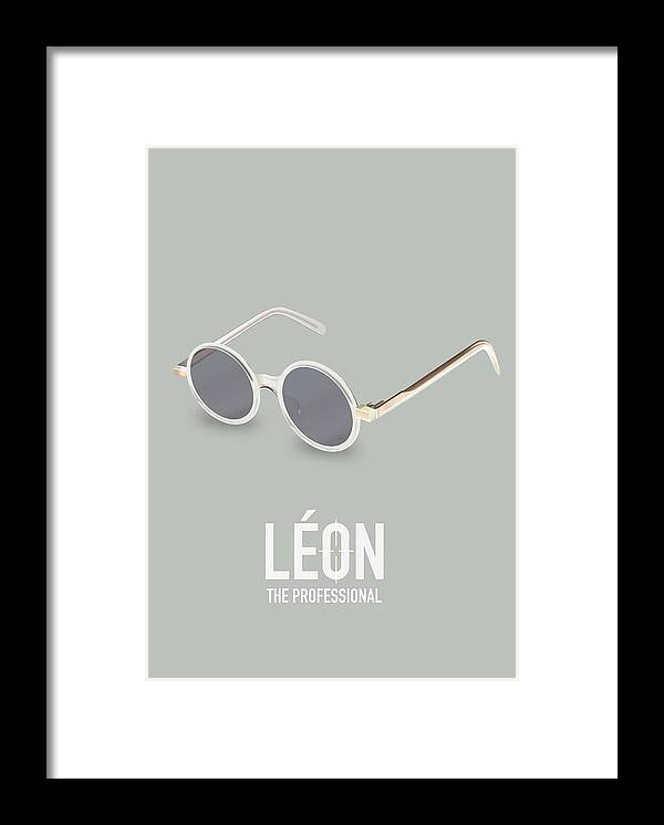Movie Poster Framed Print featuring the digital art Leon The Professional - Alternative Movie Poster by Movie Poster Boy