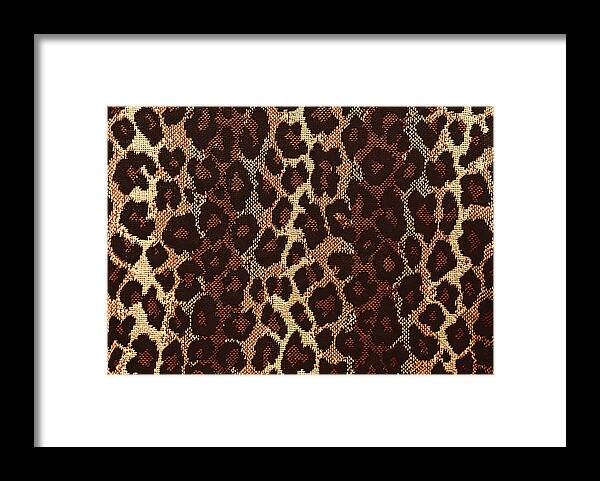 Leopard Print Framed Print featuring the photograph Leopard Print by Susan Rissi Tregoning