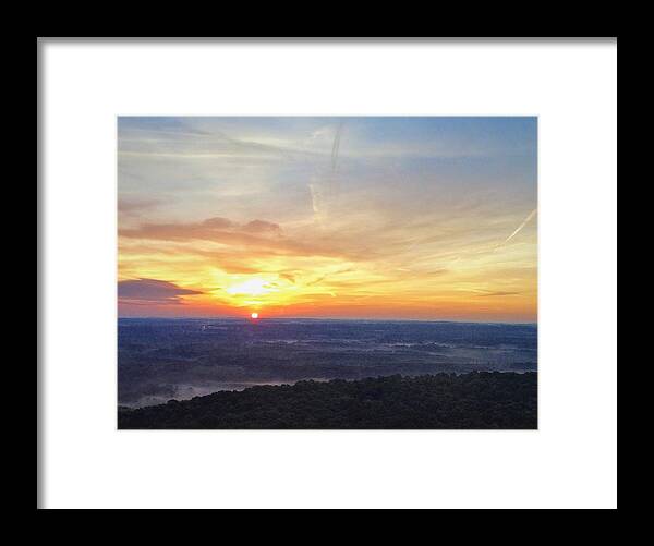  Framed Print featuring the photograph Liberty Park Sunrise by Brad Nellis