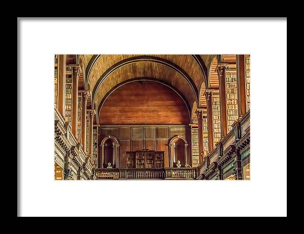 Ireland Framed Print featuring the photograph Library of Trinity College by Marcy Wielfaert