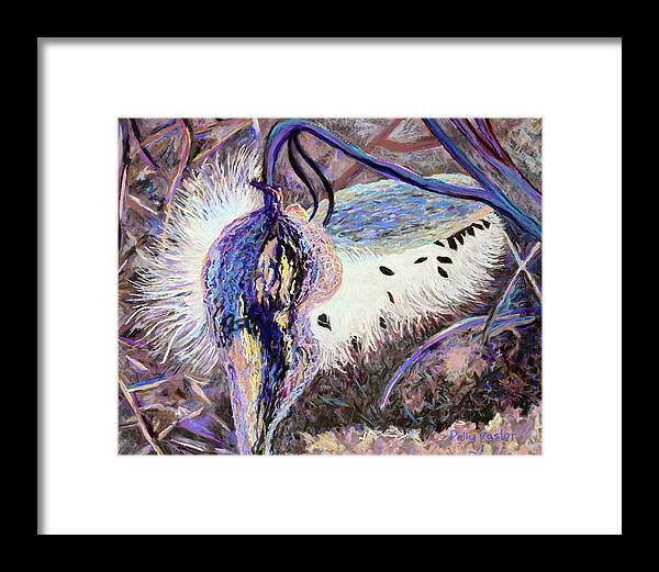 Life Cycle Framed Print featuring the pastel Life after Death by Polly Castor