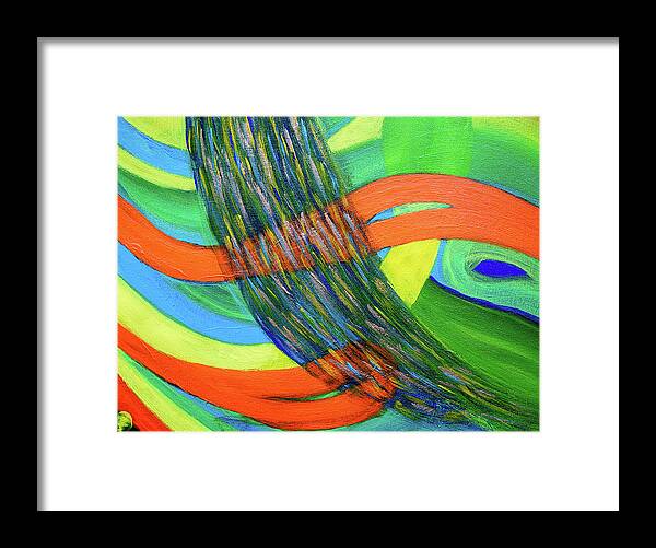 12 X 16 Inches Framed Print featuring the painting Life Force by Jay Heifetz