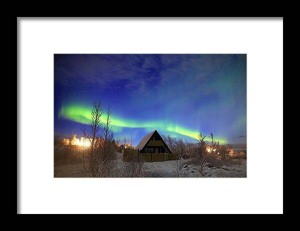 Iceland Framed Print featuring the photograph Life in a Christmas Card by Christopher Mathews