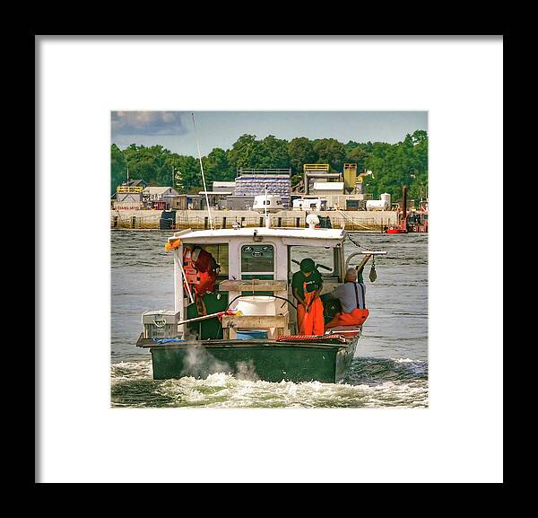 Fishing Framed Print featuring the photograph Life On The River by Deb Bryce