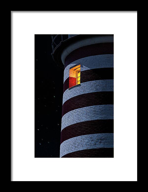Lighthouse Framed Print featuring the photograph Light From Within by Marty Saccone