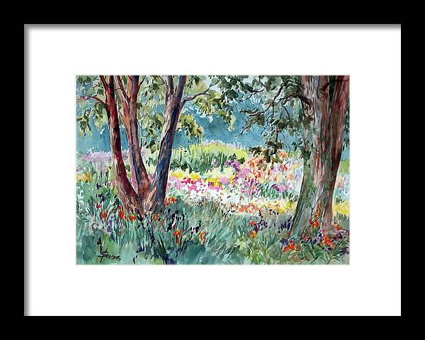 Watercolor Framed Print featuring the painting Light Patch by Sheila Parsons