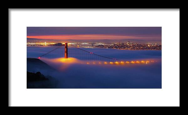  Framed Print featuring the photograph Light Trails by Louis Raphael