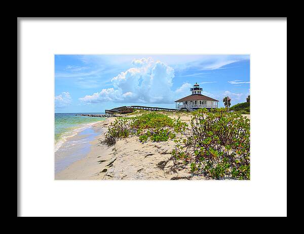 Boca Grande Framed Print featuring the photograph Lighthouse by Alison Belsan Horton