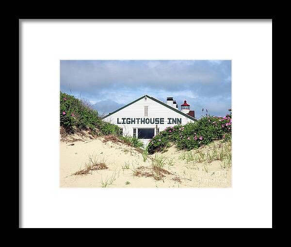 Lighthouse Inn Framed Print featuring the photograph Lighthouse Inn by Janice Drew
