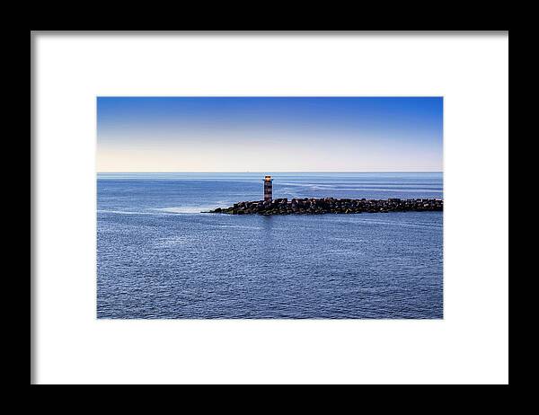 Sea Framed Print featuring the photograph Lighthouse by MPhotographer