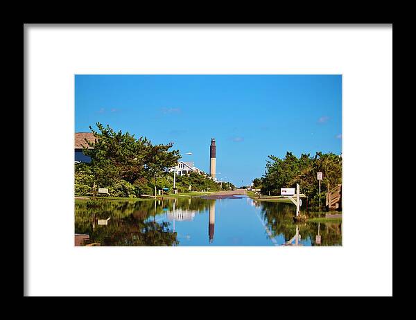 Lighthouse Framed Print featuring the photograph Lighthouse Reflection by Cynthia Guinn