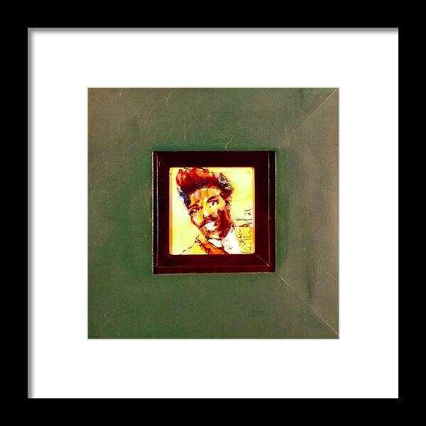 Painting Framed Print featuring the painting Lil Richard by Les Leffingwell