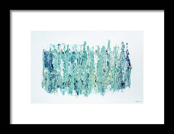 Blue Framed Print featuring the painting Outside The Box by Katrina Nixon