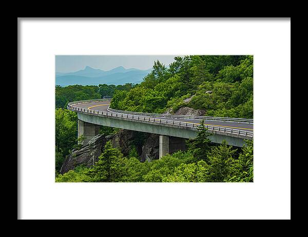 Blue Ridge Mountains Framed Print featuring the photograph Linn Cove Viaduct by Melissa Southern