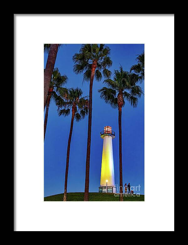 Lion Lighthouse Framed Print featuring the photograph Lion Lighthouse, Long Beach, California by Roslyn Wilkins