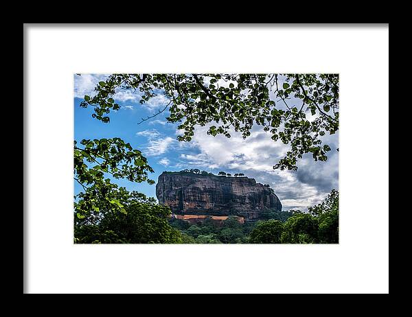Landscape Framed Print featuring the photograph Lion Rock in Sigiriya by Arj Munoz