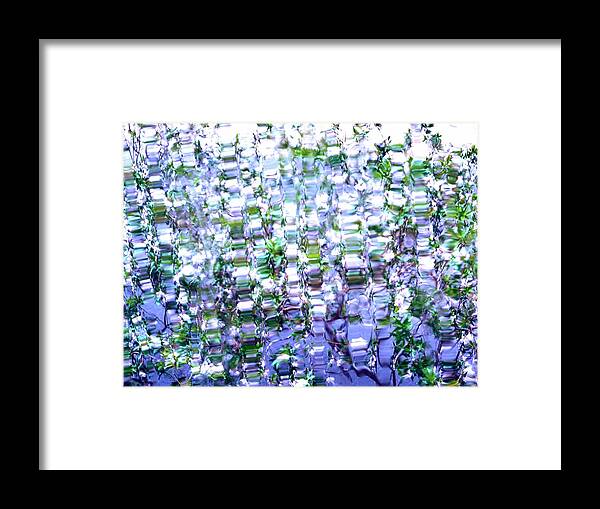Blue Framed Print featuring the photograph Liquid Mosaic by Dietmar Scherf