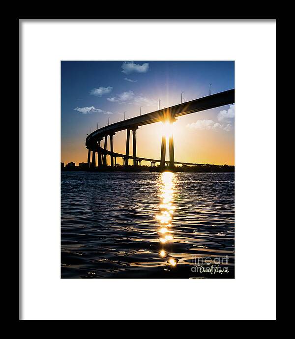 California Framed Print featuring the photograph Liquid Sun Drops Under the Bridge by David Levin