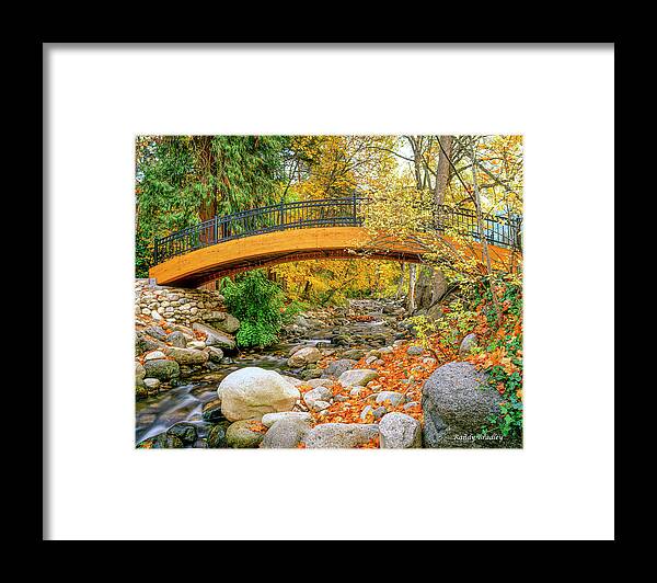 Usa Framed Print featuring the photograph Lithia Park foot Bridge by Randy Bradley