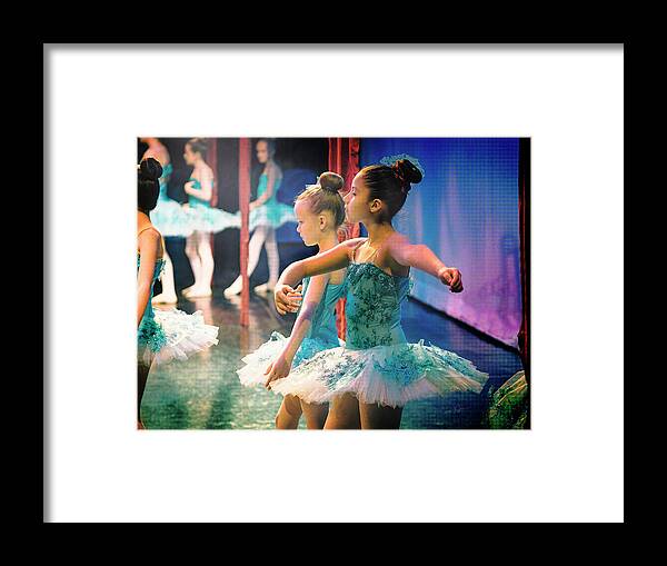 Ballerina Framed Print featuring the photograph Little Blue Faires by Craig J Satterlee
