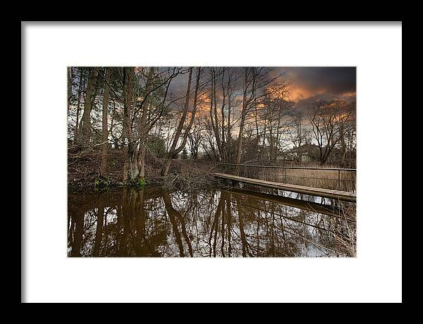 Latvian Framed Print featuring the photograph Little Bridge In The Latvian Countryside by Aleksandrs Drozdovs