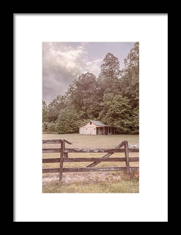 Barns Framed Print featuring the photograph Little Farmhouse Barn in Hidden Valley by Debra and Dave Vanderlaan