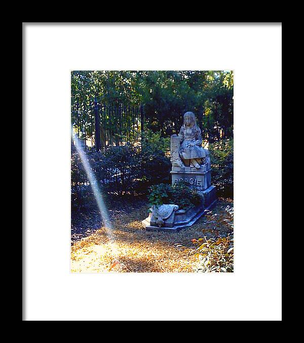 Gracie Framed Print featuring the photograph Little Miss Gracie Greeting Me With a Beam by Lee Darnell
