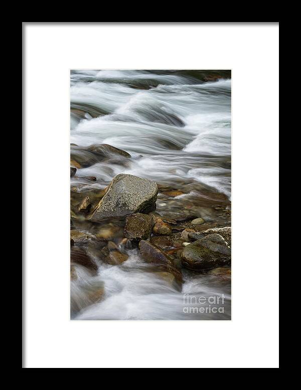 Smokies Framed Print featuring the photograph Little River Rapids 17 by Phil Perkins