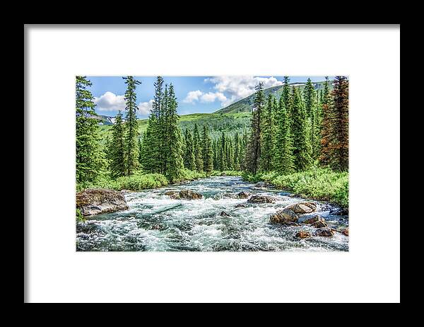 Little Susitna River Framed Print featuring the photograph Little Susitna River - Alaska by Dee Potter