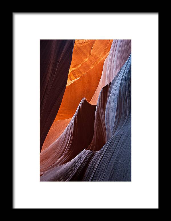 Antelope Canyon Framed Print featuring the photograph Little Wave by Peter Boehringer