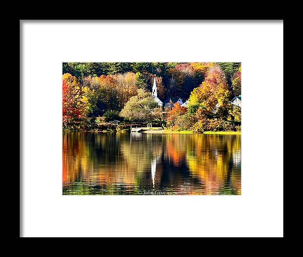  Framed Print featuring the photograph Little White Church by John Gisis