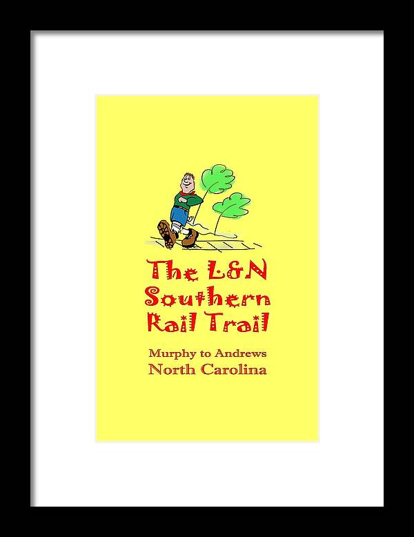 L&n Framed Print featuring the photograph LN Southern Rail Trail Boy Scout by Debra and Dave Vanderlaan