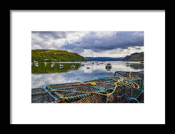 Scotland Framed Print featuring the photograph Lobster Pots in Portree by Bonny Puckett