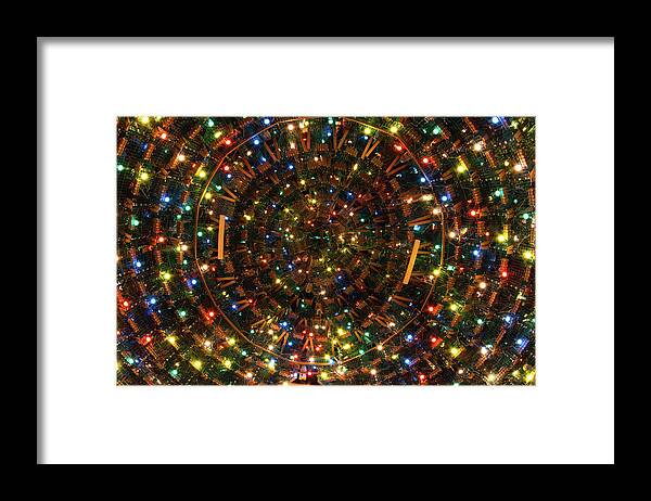 Lobster Trap Framed Print featuring the photograph Lobster Trap Christmas Ceiling by Kirkodd Photography Of New England
