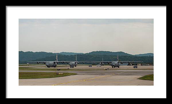 C-130 Hercules Framed Print featuring the photograph Lockheed Martin C-130J Super Hercules -05 by Flees Photos