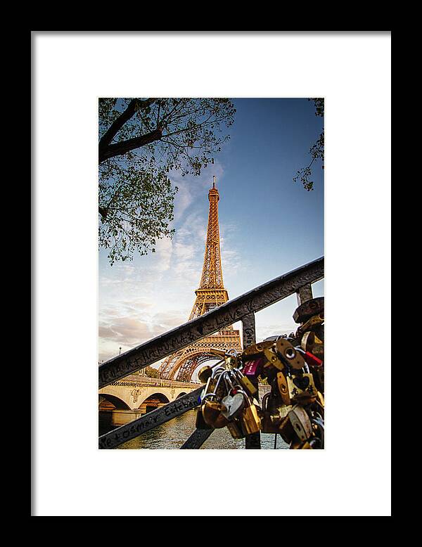 Paris Framed Print featuring the photograph Locks in Paris by Raf Winterpacht