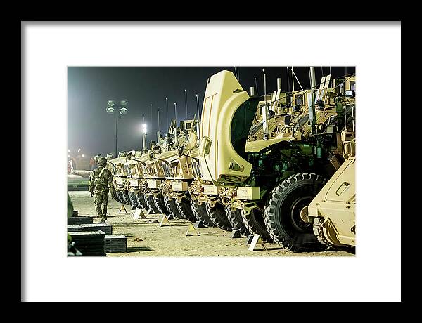 Army Framed Print featuring the photograph Logistics Upgrade by DeepEarth Images